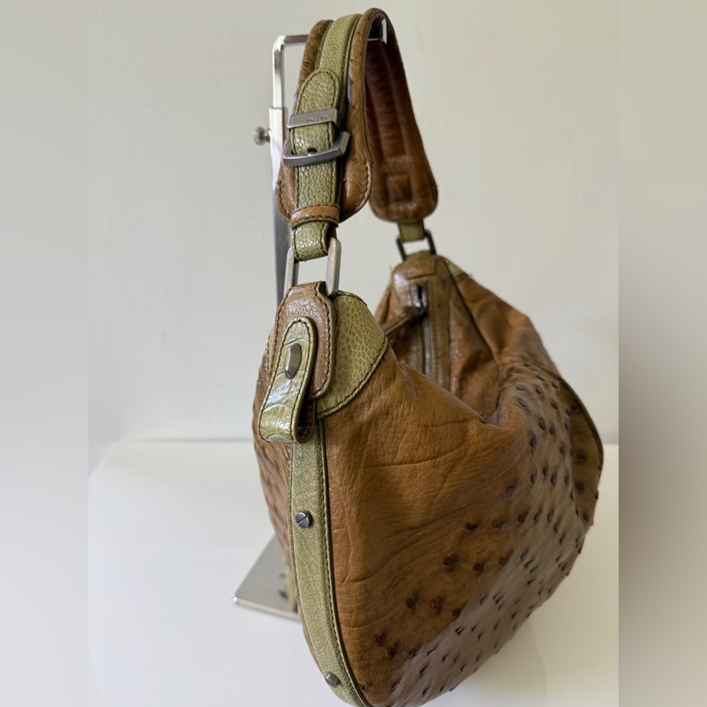 NUTI Genuine Ostrich Shoulder Bag Handbag - Picture 10 of 14